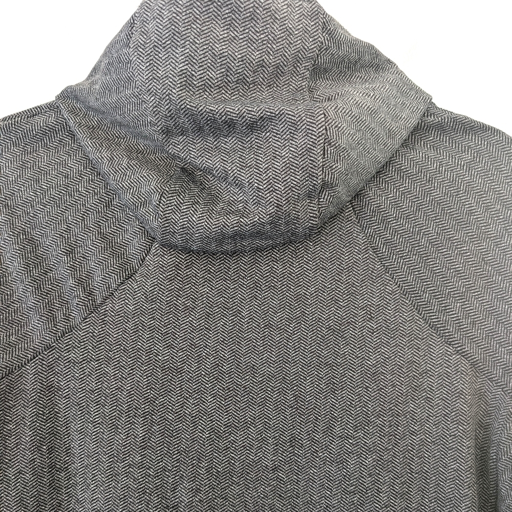 Mondetta Women's Lightweight Gray Chevron Athleisure Hoodie ~ Size Medium - Picture 4 of 11